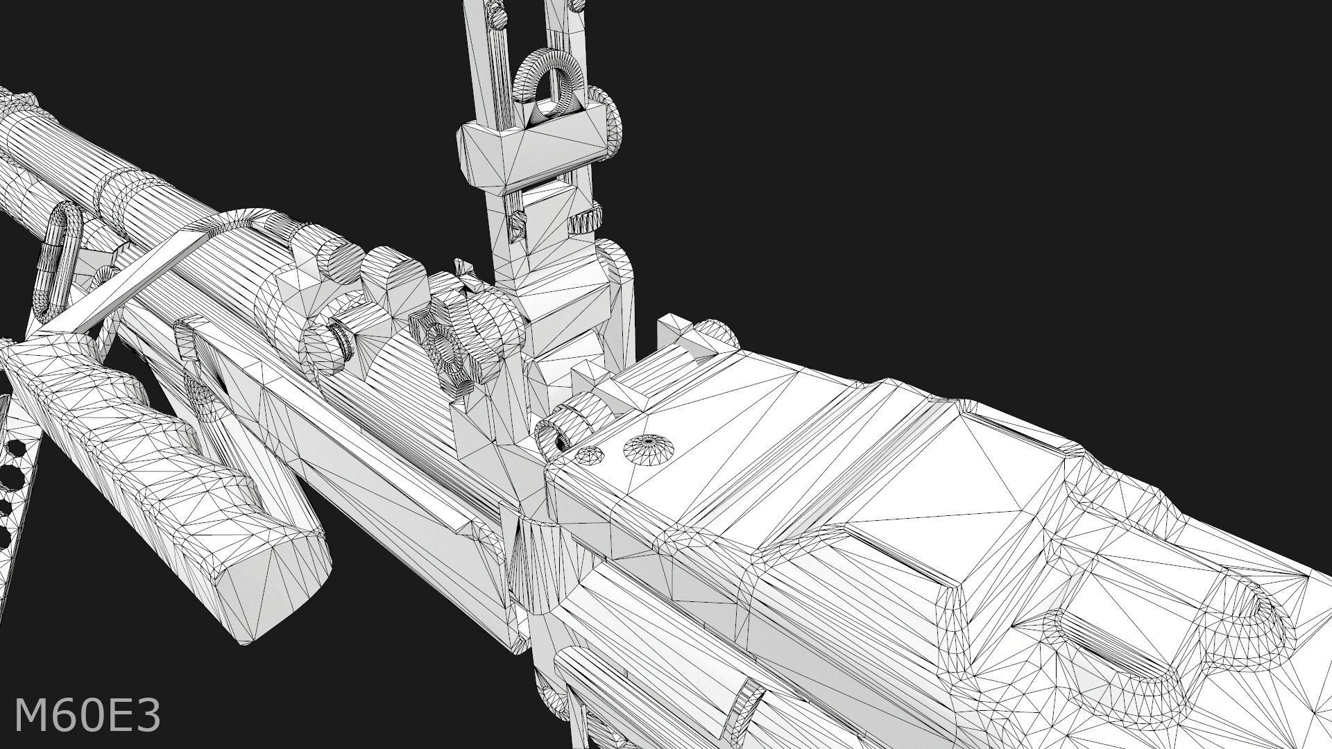 M60E3 and M60E4 Low-poly 3D model_19