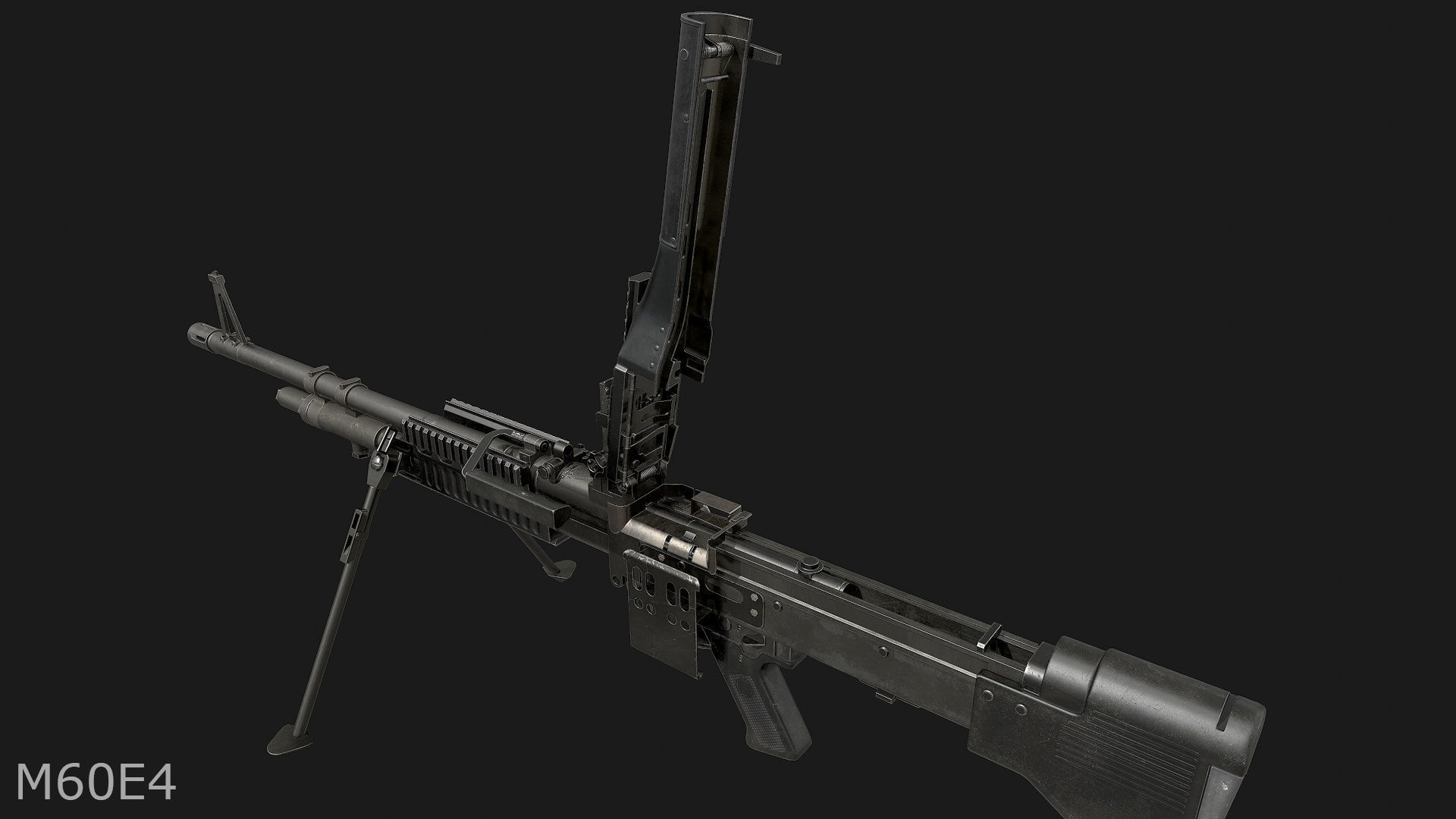 M60E3 and M60E4 Low-poly 3D model_15