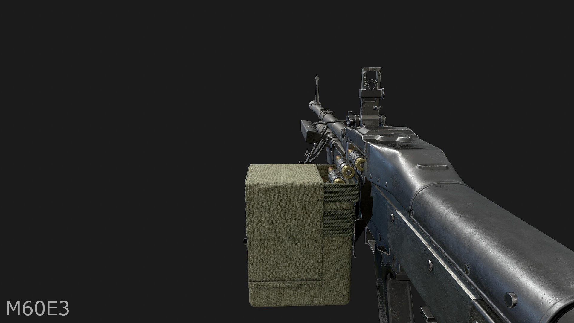 M60E3 and M60E4 Low-poly 3D model_8