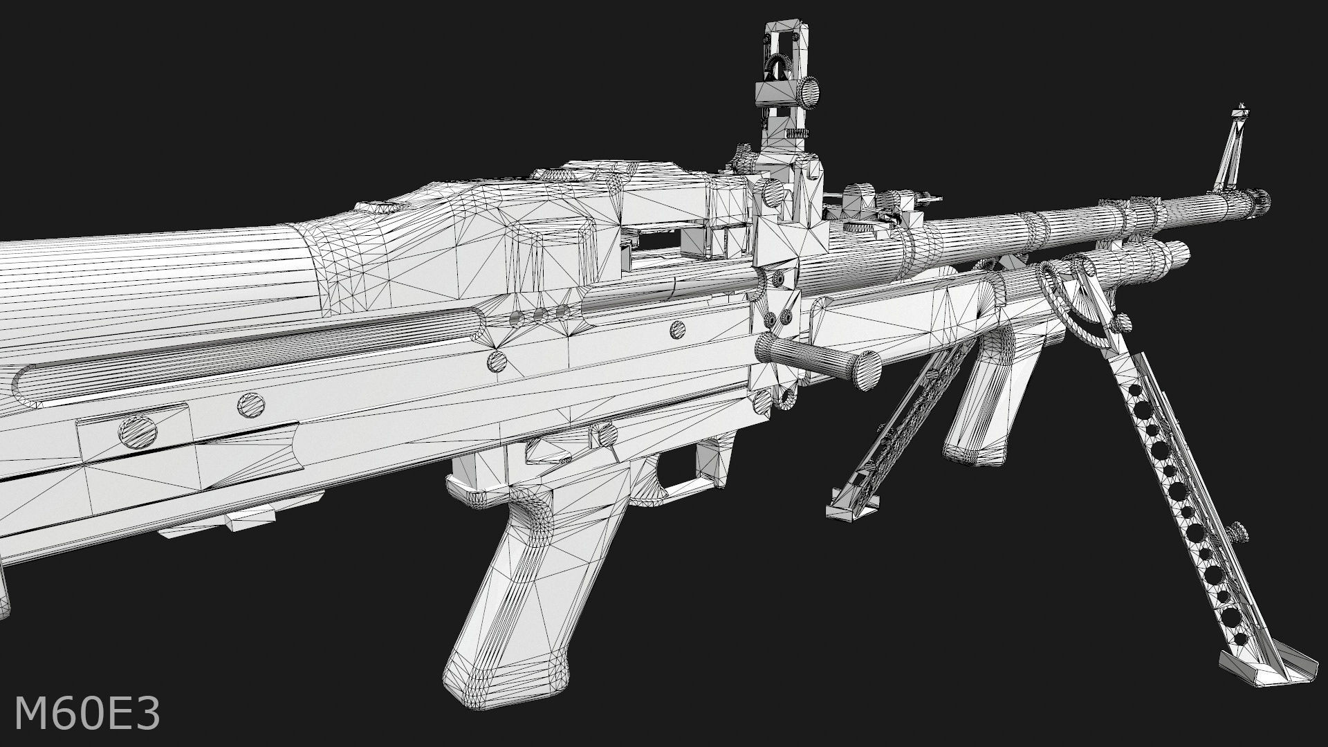 M60E3 and M60E4 Low-poly 3D model_18