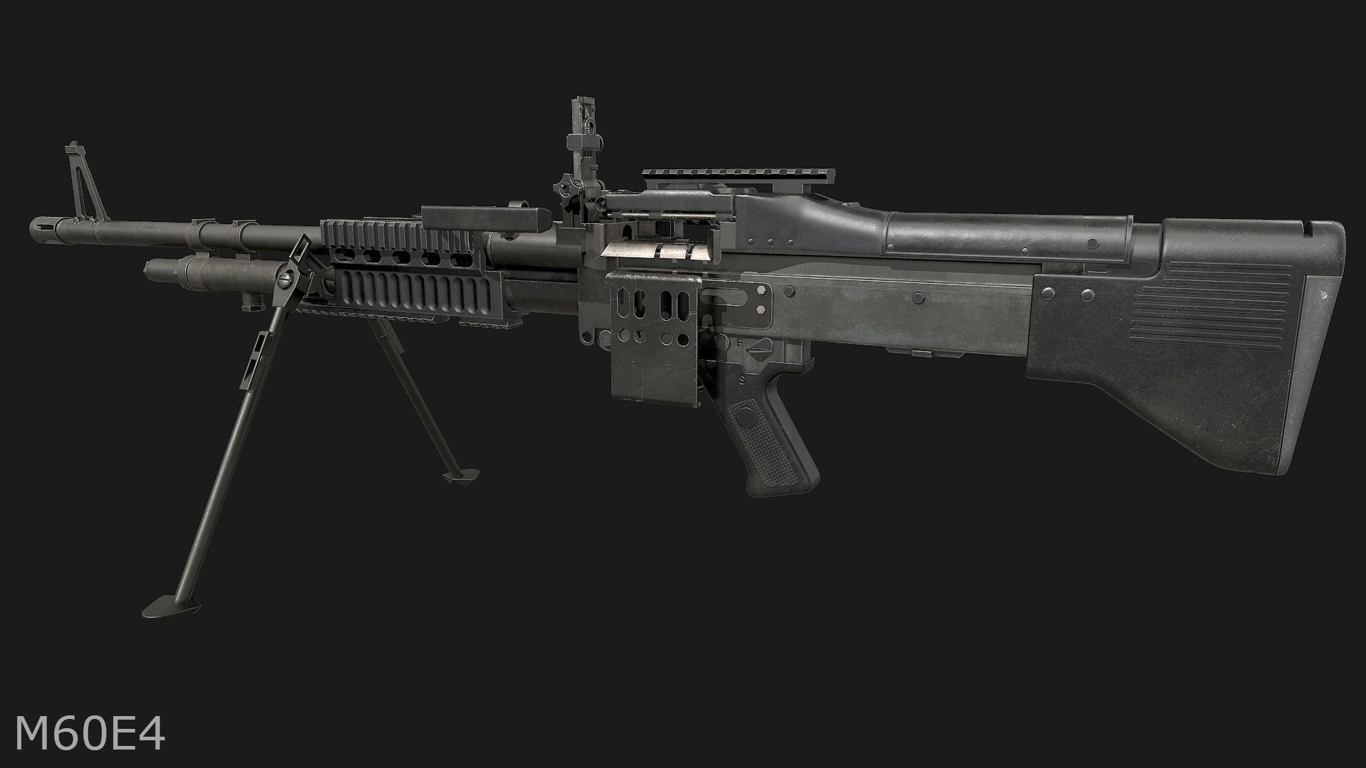 M60E3 and M60E4 Low-poly 3D model_13