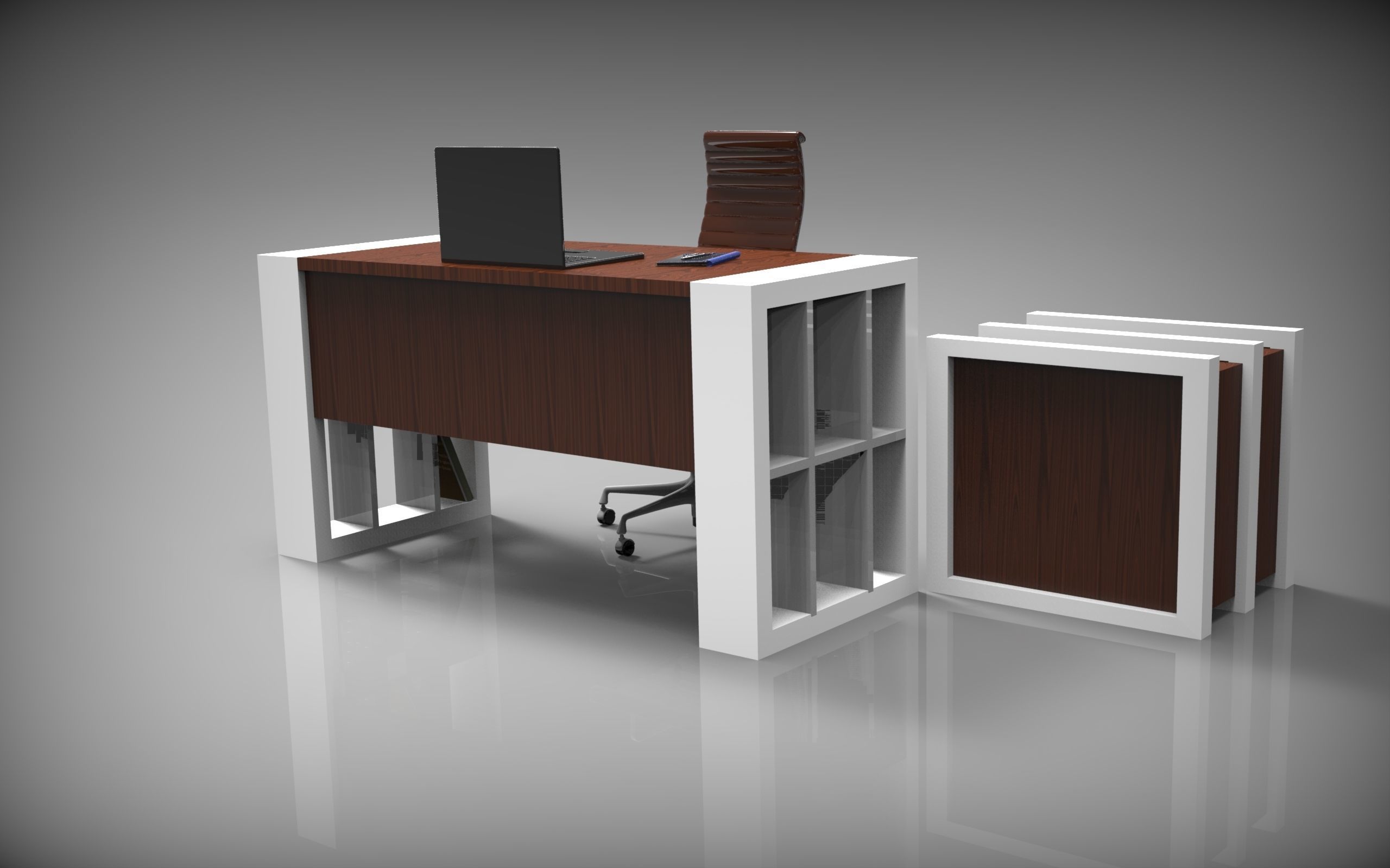 cabinet table 3 3D model_1