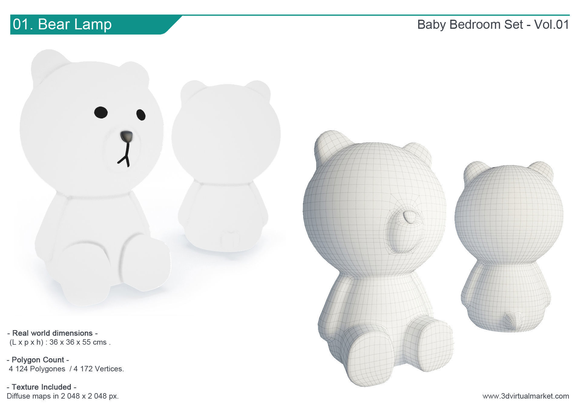 Modern Baby Bedroom 3D model_3