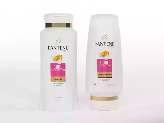 Pantene Pro-V Curl Perfection Shampoo and Conditioner 3D model
