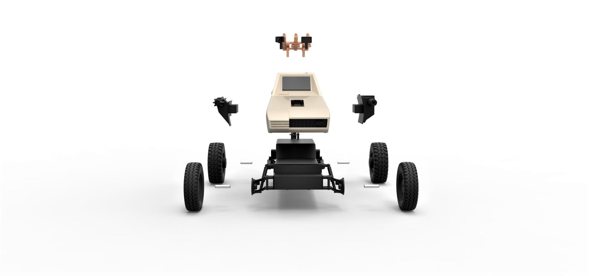 Dune buggy from movie Megaforce 1982 Scale 1 to 24 3D print model_22