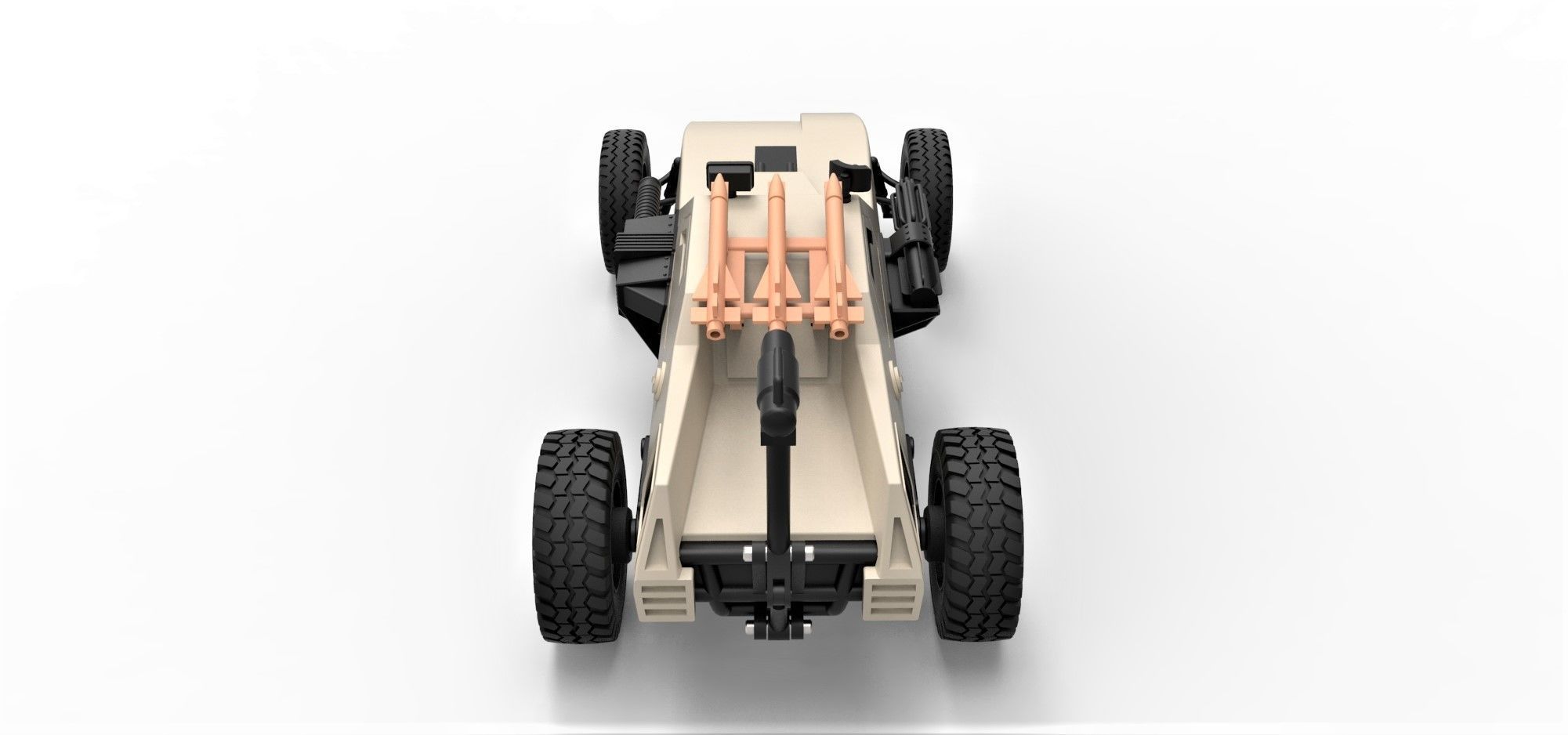 Dune buggy from movie Megaforce 1982 Scale 1 to 24 3D print model_14
