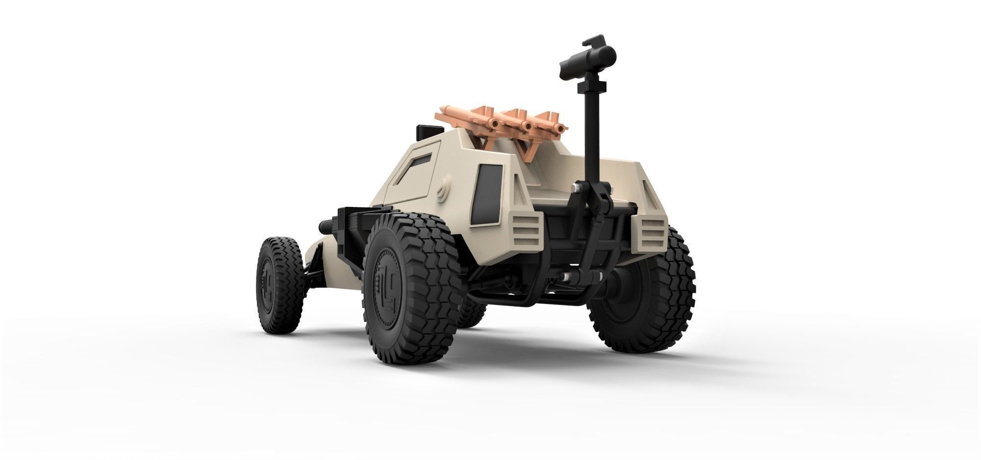 Dune buggy from movie Megaforce 1982 Scale 1 to 24 3D print model_13