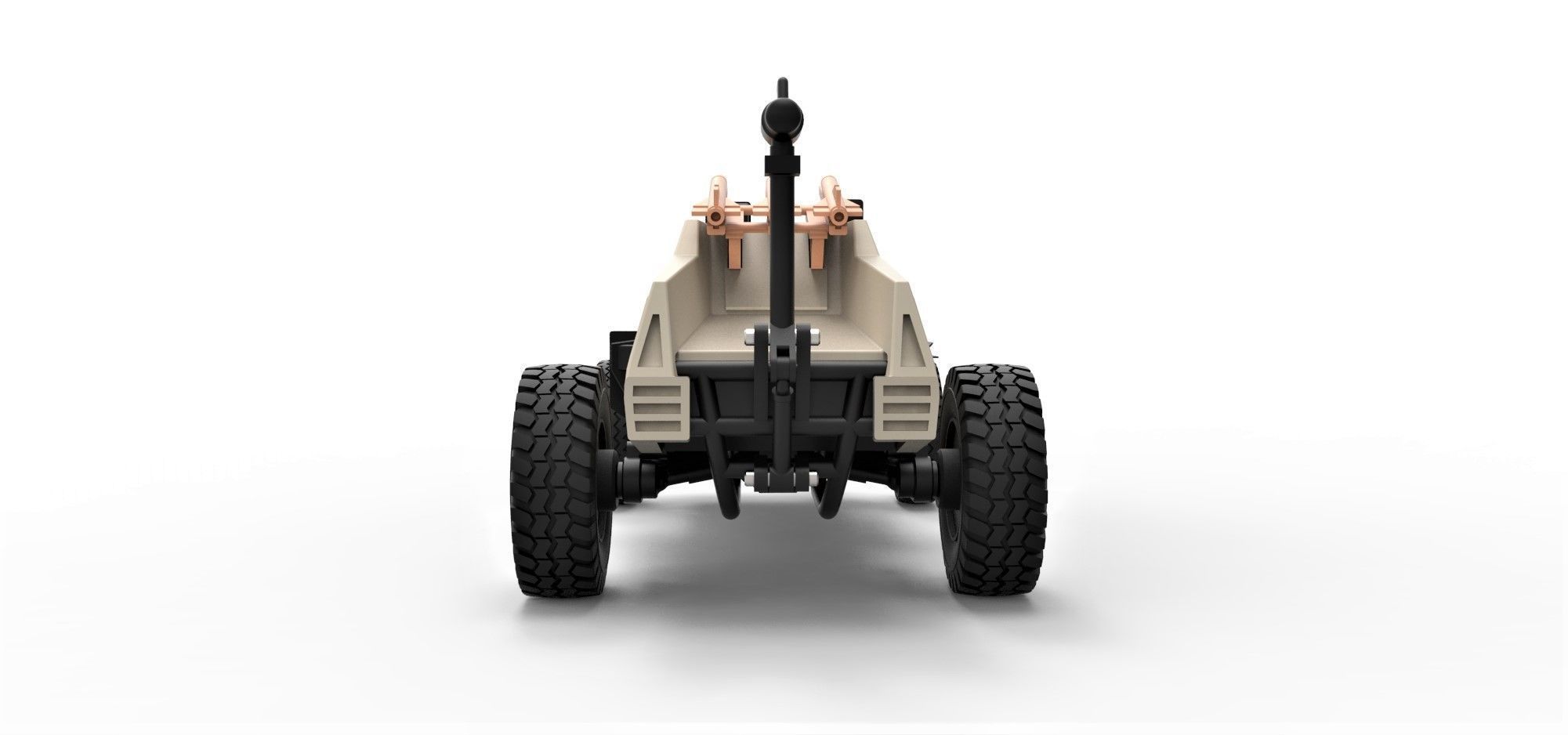 Dune buggy from movie Megaforce 1982 Scale 1 to 24 3D print model_15