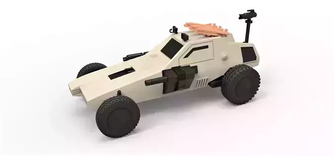 Dune buggy from movie Megaforce 1982 Scale 1 to 24 3D print model