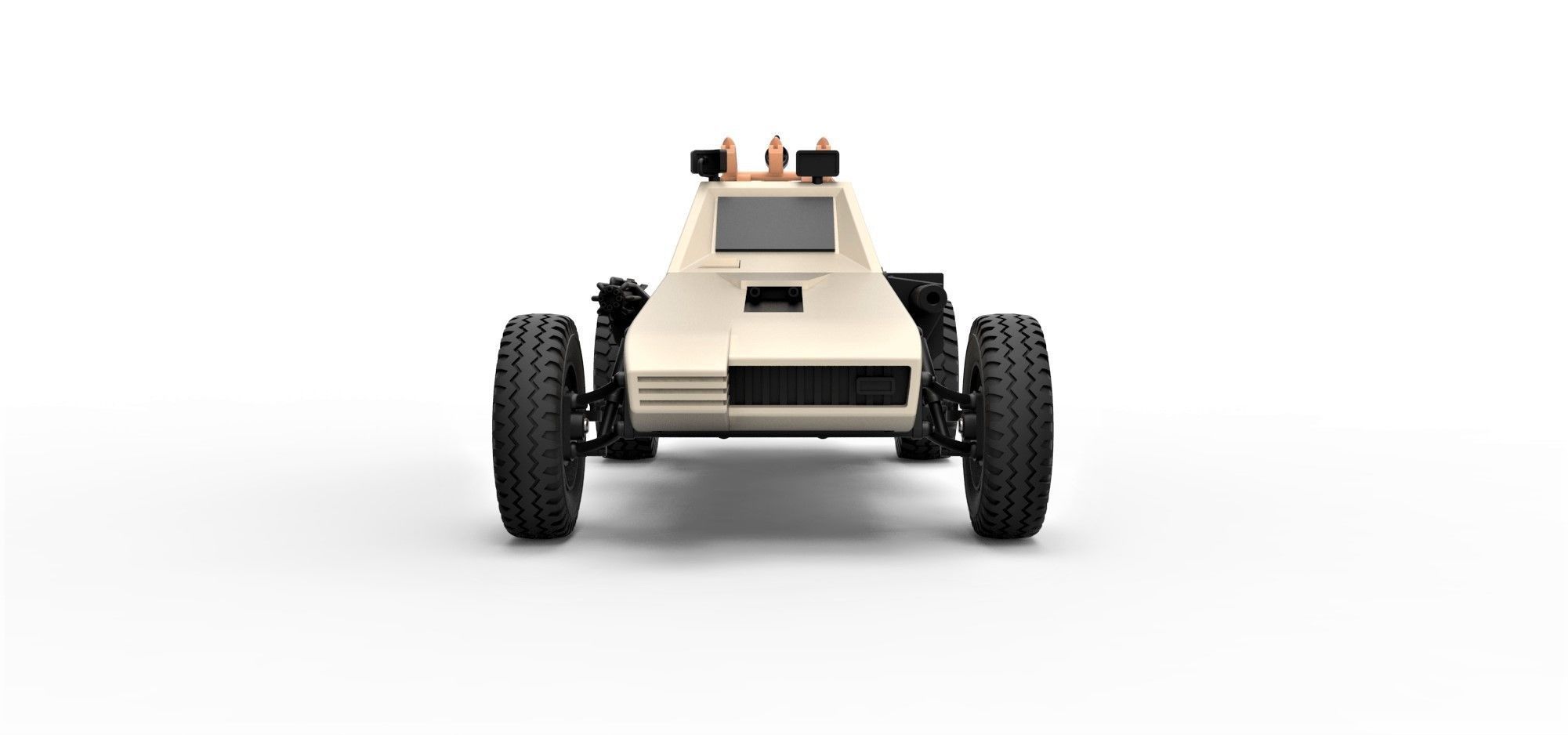 Dune buggy from movie Megaforce 1982 Scale 1 to 24 3D print model_6