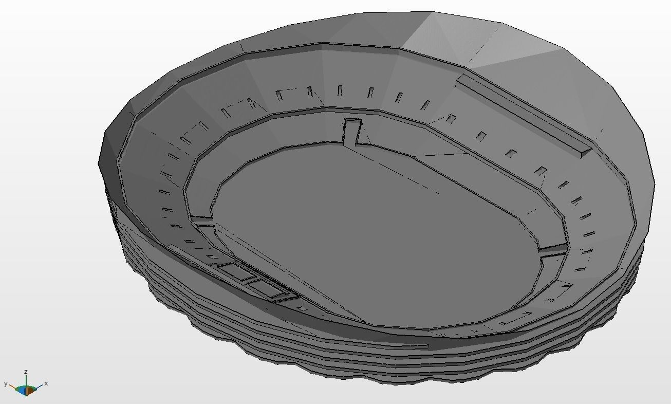 Beijing national stadium Premium edition  3D print model_6