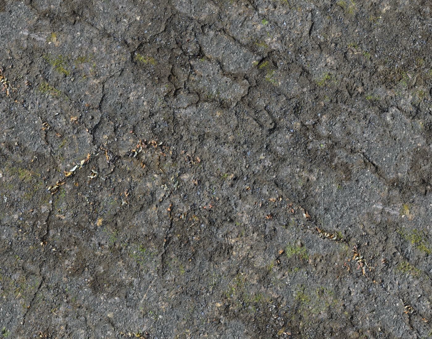 Old asphalt road 2 PBR Texture_5