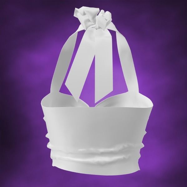 White Alter Top 3D model_2