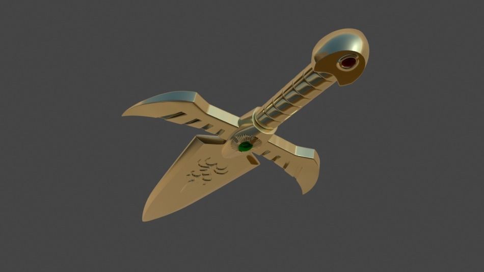 Gold Dagger - Saint seiya  3D print model_5