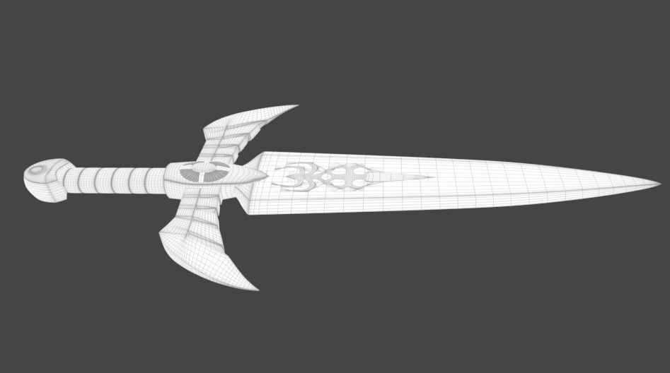 Gold Dagger - Saint seiya  3D print model_17