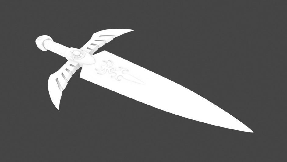 Gold Dagger - Saint seiya  3D print model_14