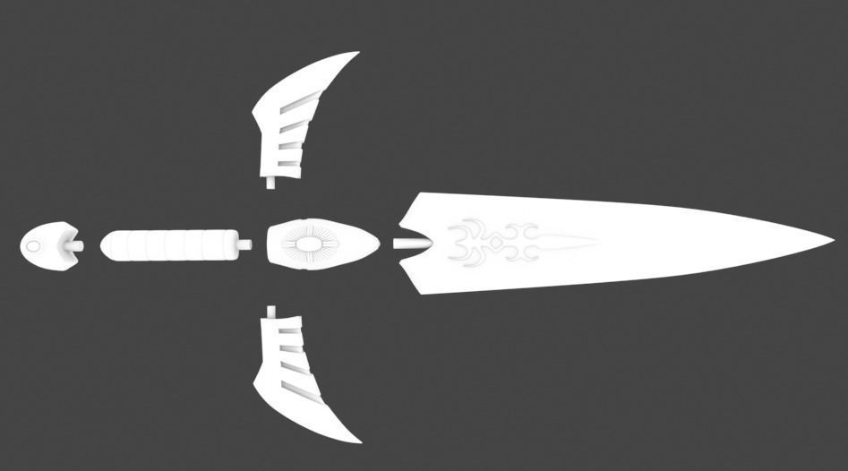 Gold Dagger - Saint seiya  3D print model_12