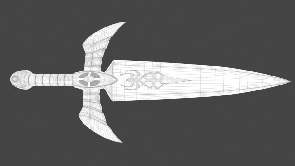 Gold Dagger - Saint seiya  3D print model_16