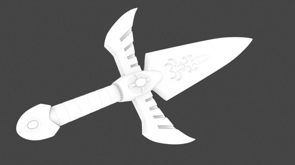 Gold Dagger - Saint seiya  3D print model_15