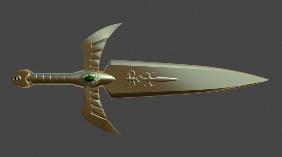 Gold Dagger - Saint seiya  3D print model_6