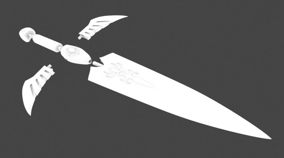 Gold Dagger - Saint seiya  3D print model_13