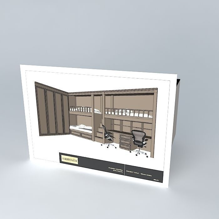 Children's room Free 3D model_1