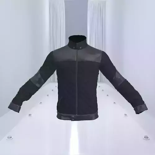 Black Bomber Leather Jacket