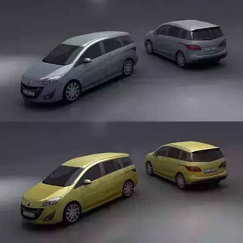 Mazda 5 grand tourer - grand tourer Low-poly 3D model