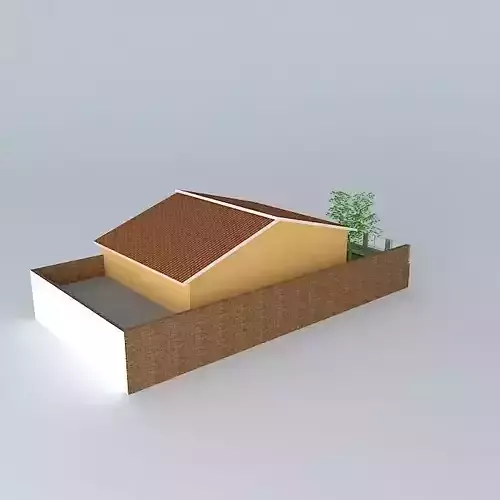 House with roof and gates 2