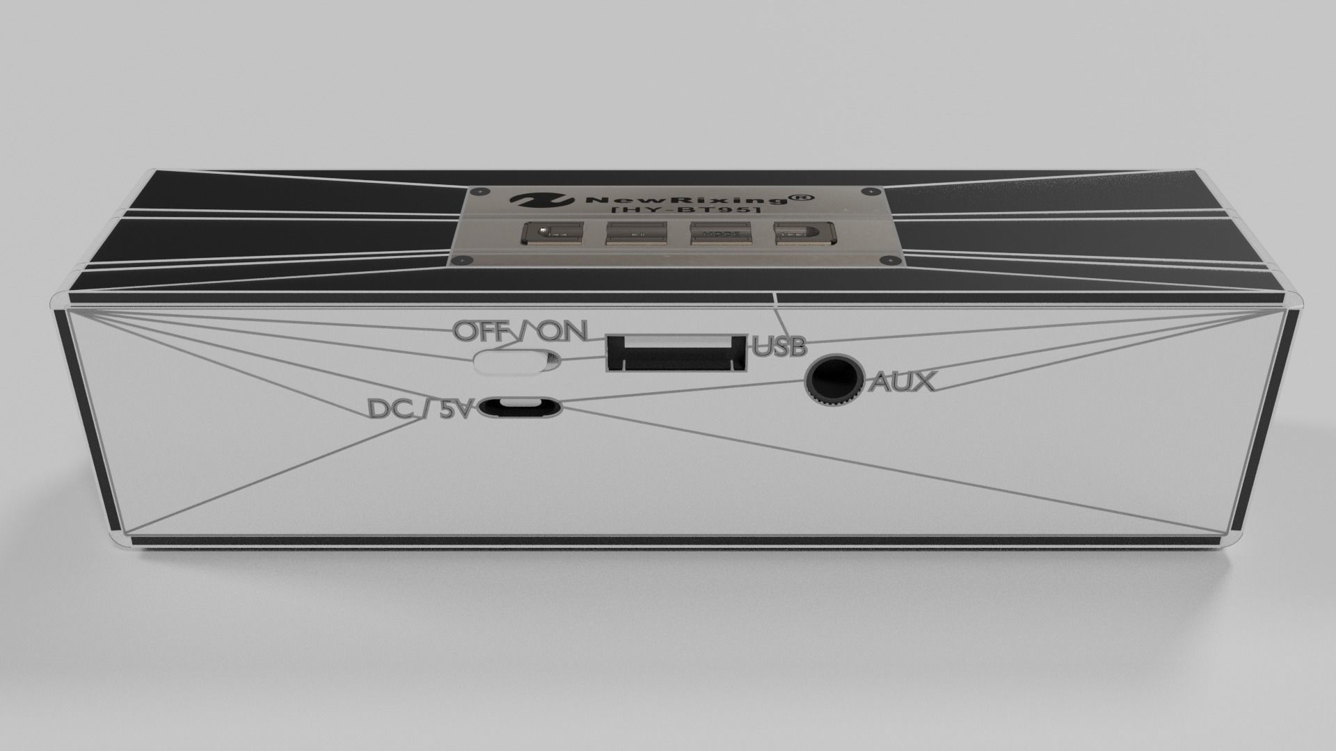 Wireless Speaker-Low Poly 3D Model Free 3D model_5