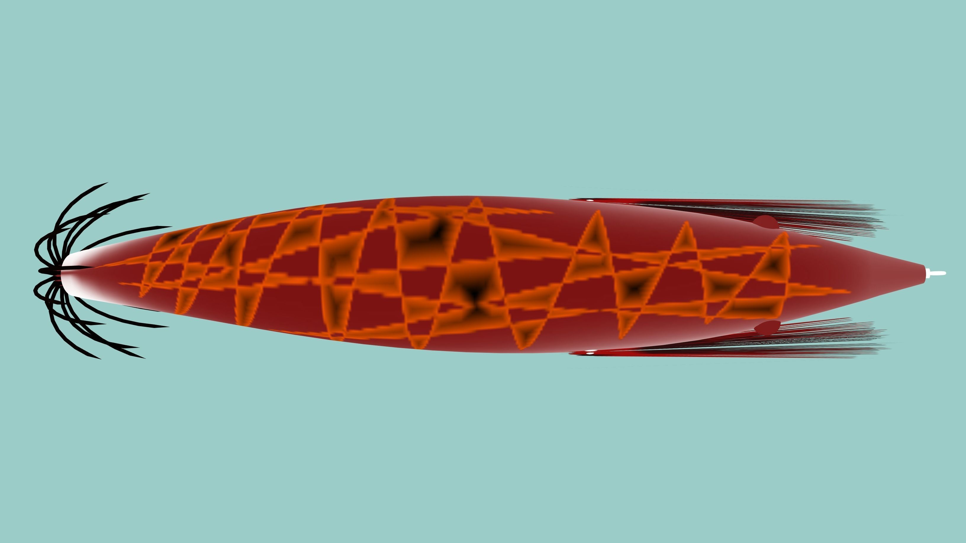 the killer of squid jig Low-poly 3D model_5