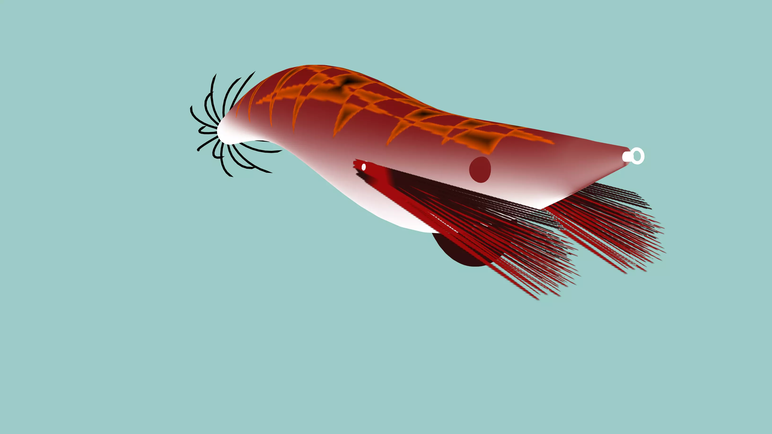 the killer of squid jig Low-poly 3D model_0