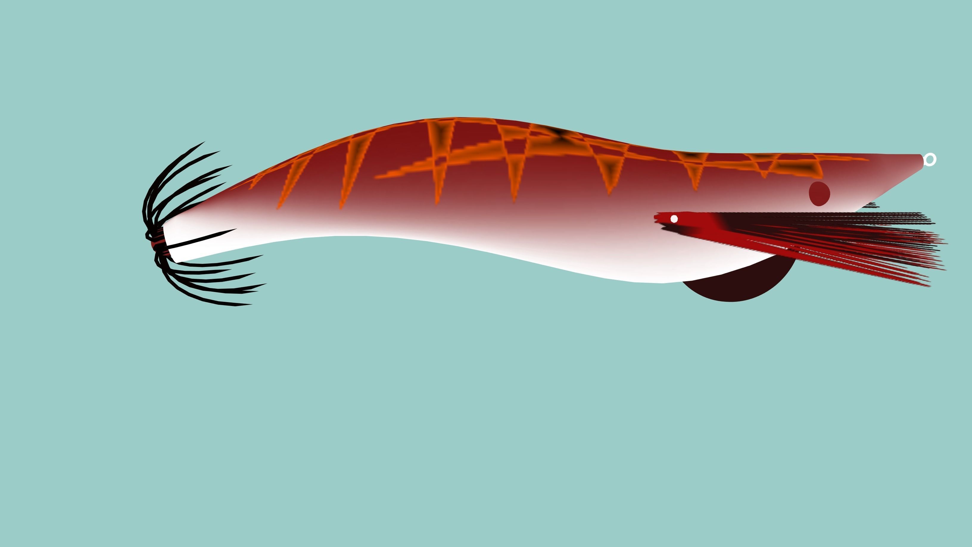 the killer of squid jig Low-poly 3D model_4