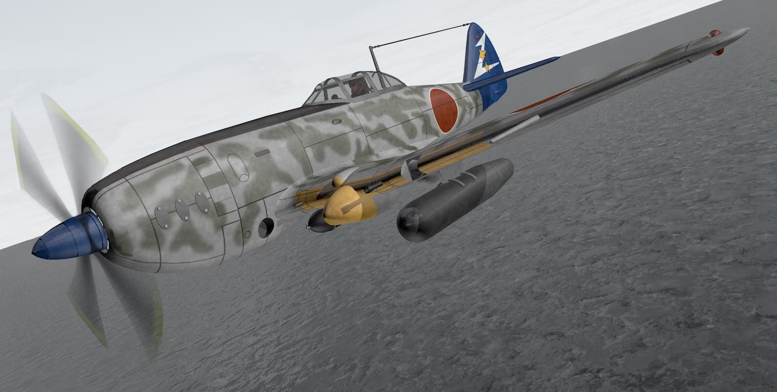 Nakajima Ki-87-1 3D model_9
