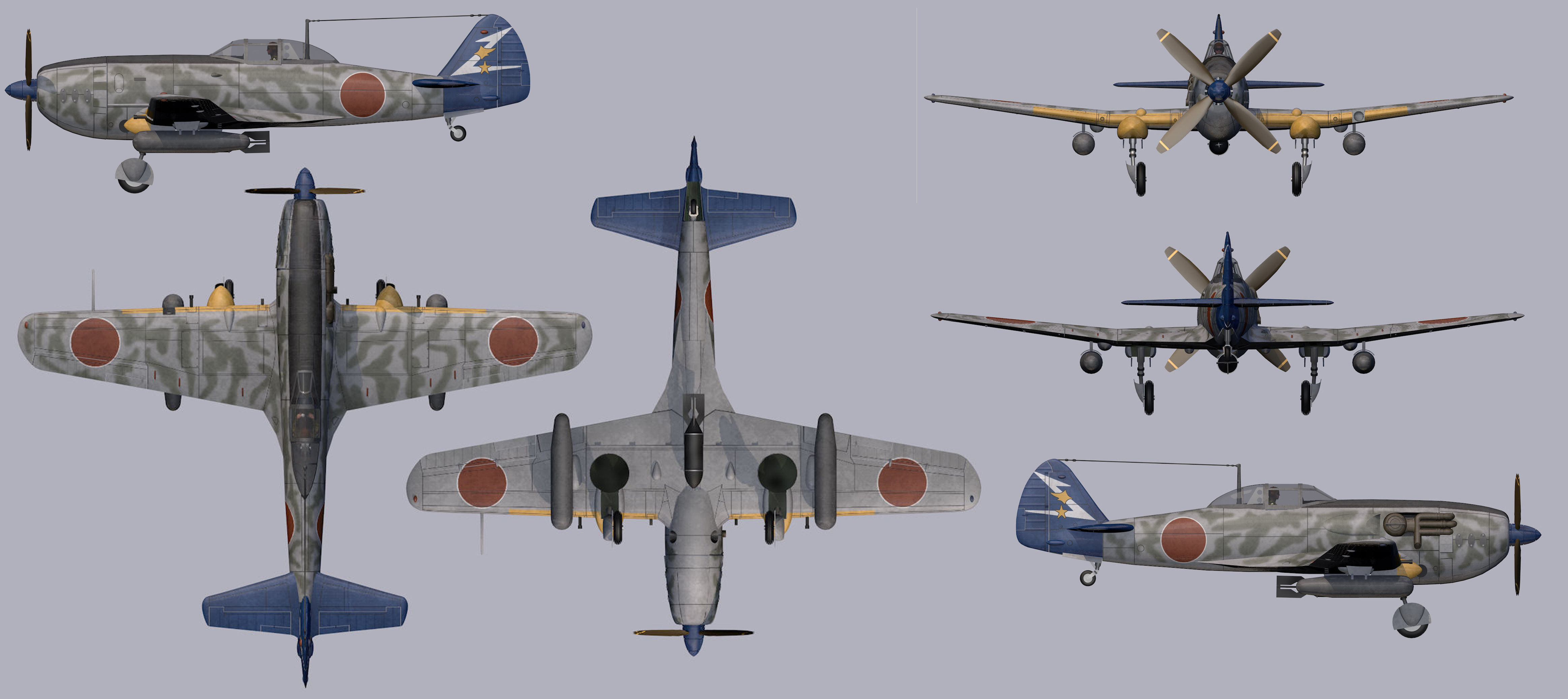 Nakajima Ki-87-1 3D model_12