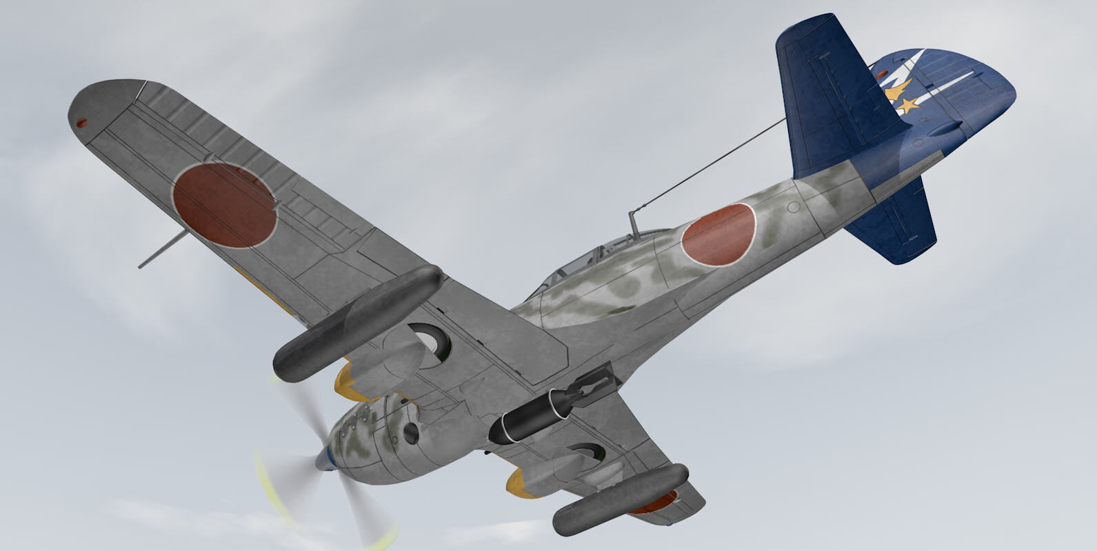 Nakajima Ki-87-1 3D model_11