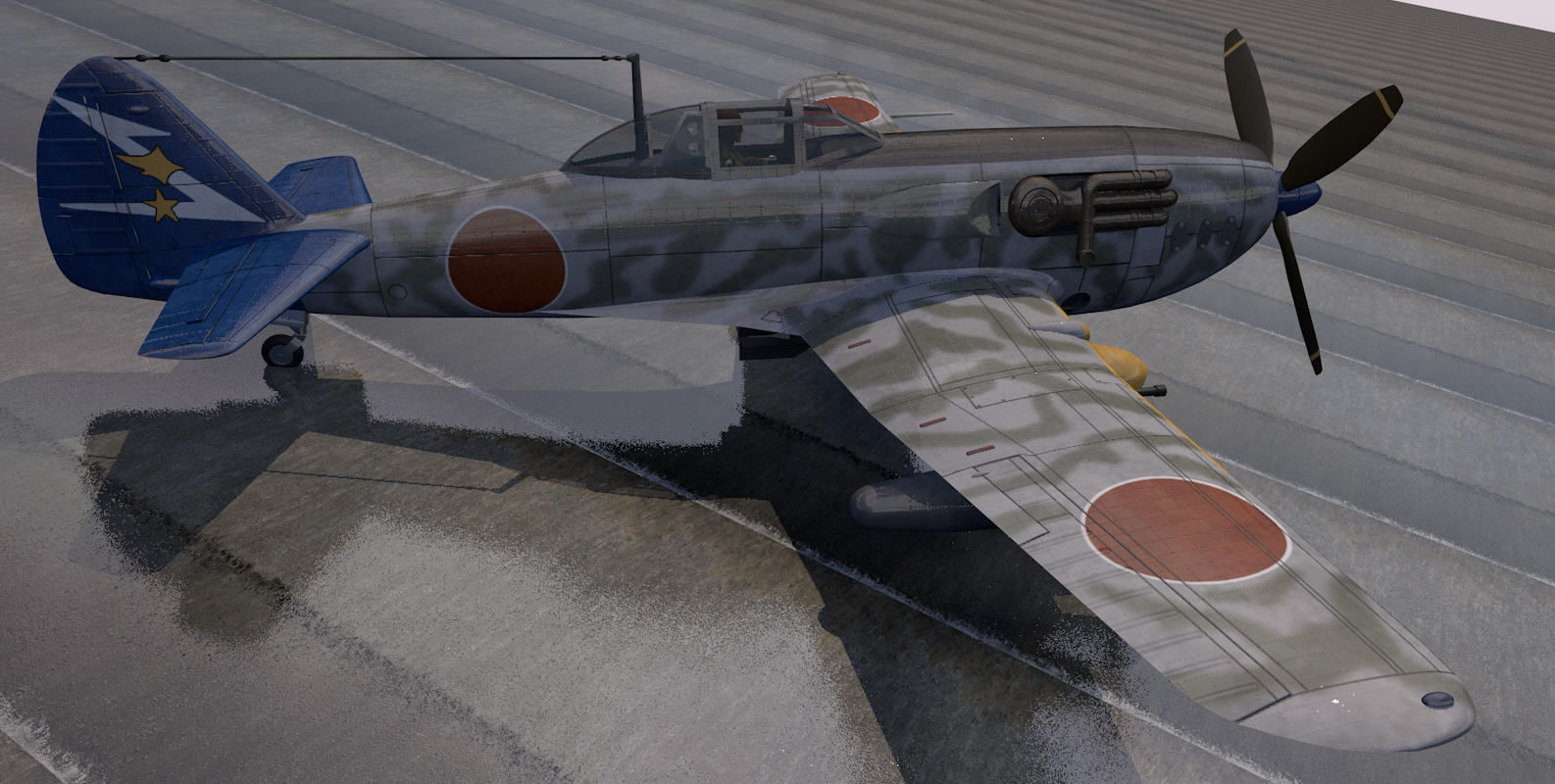 Nakajima Ki-87-1 3D model_7