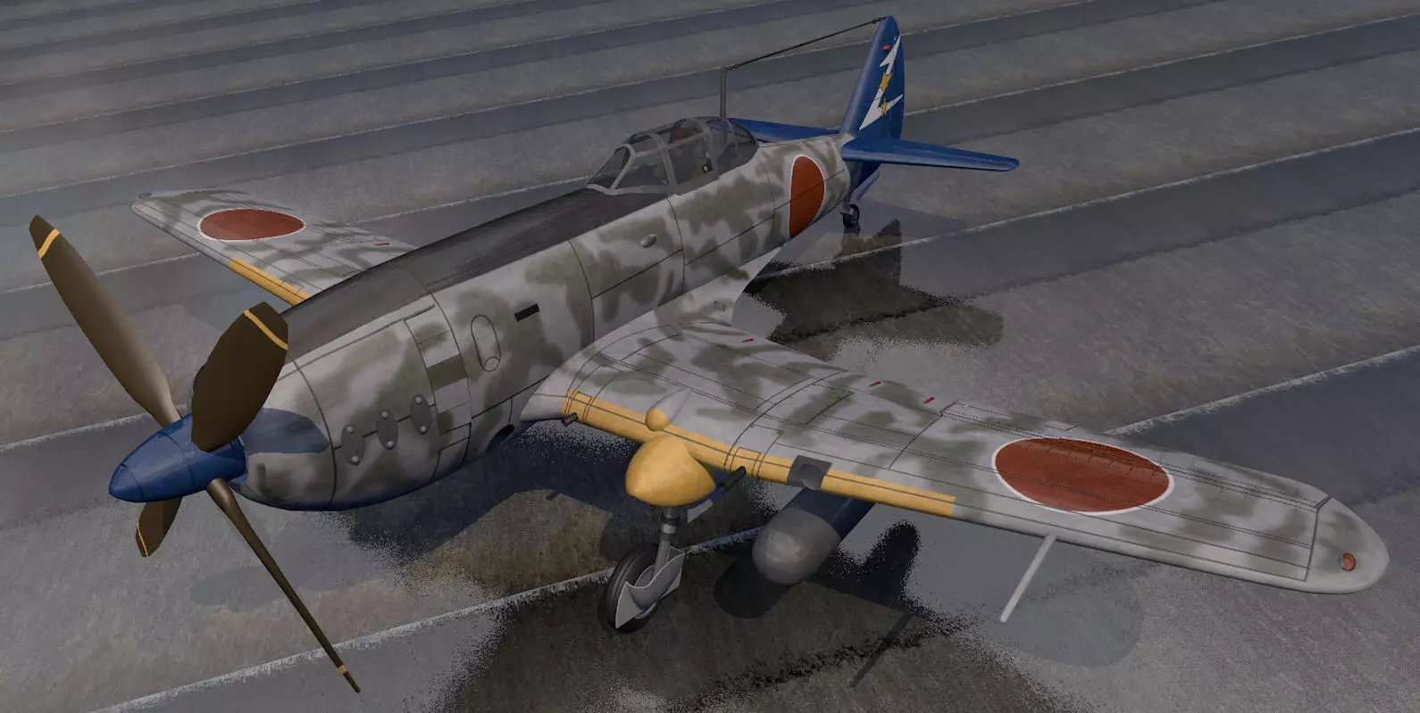 Nakajima Ki-87-1 3D model_0