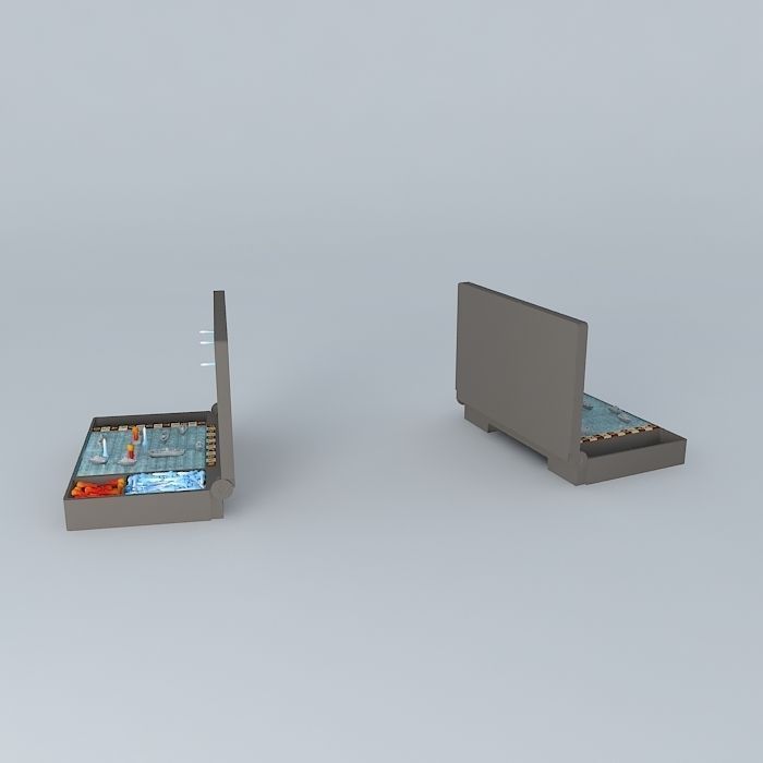 Battleship Board Game Free 3D model_2