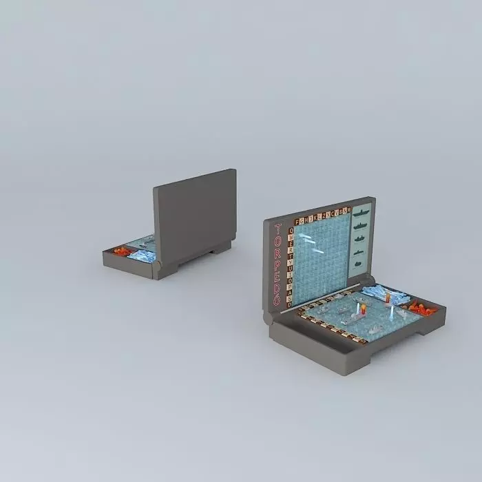 Battleship Board Game Free 3D model_0