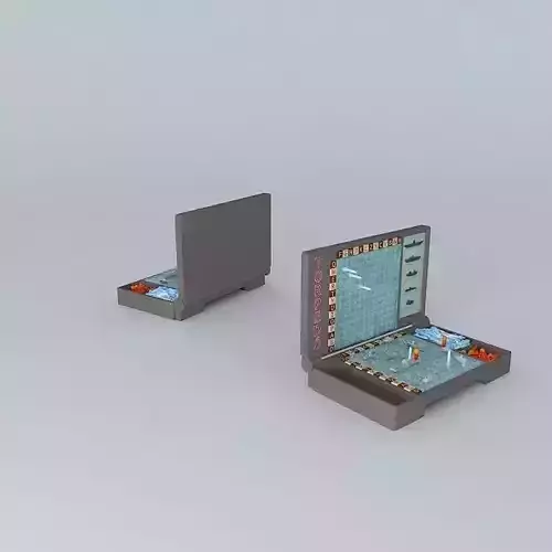 Battleship Board Game Free 3D model