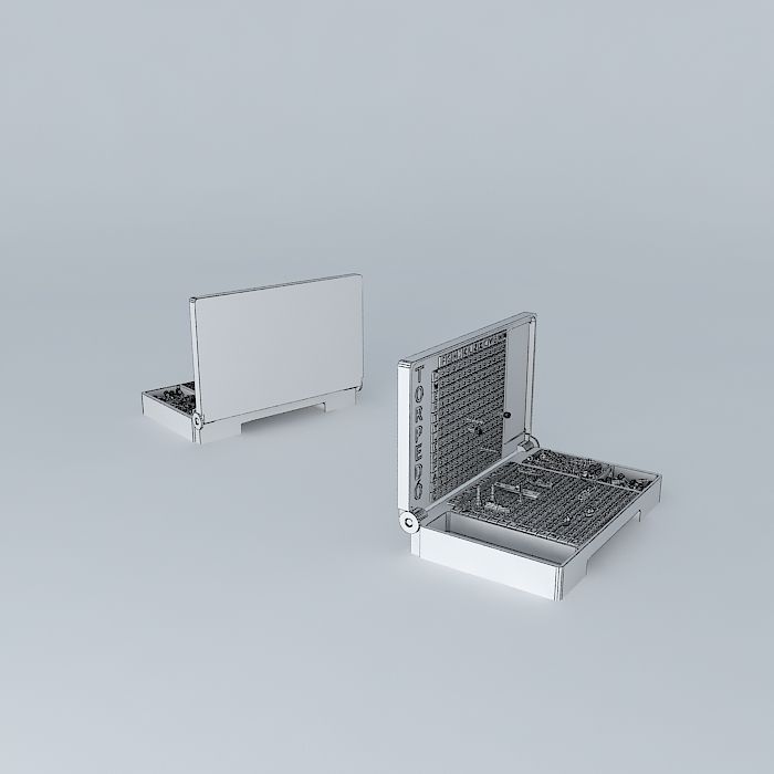 Battleship Board Game Free 3D model_4
