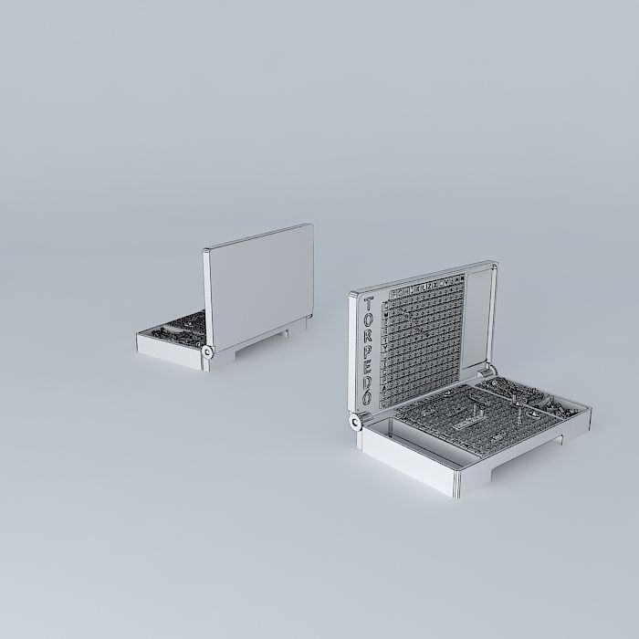 Battleship Board Game Free 3D model_3