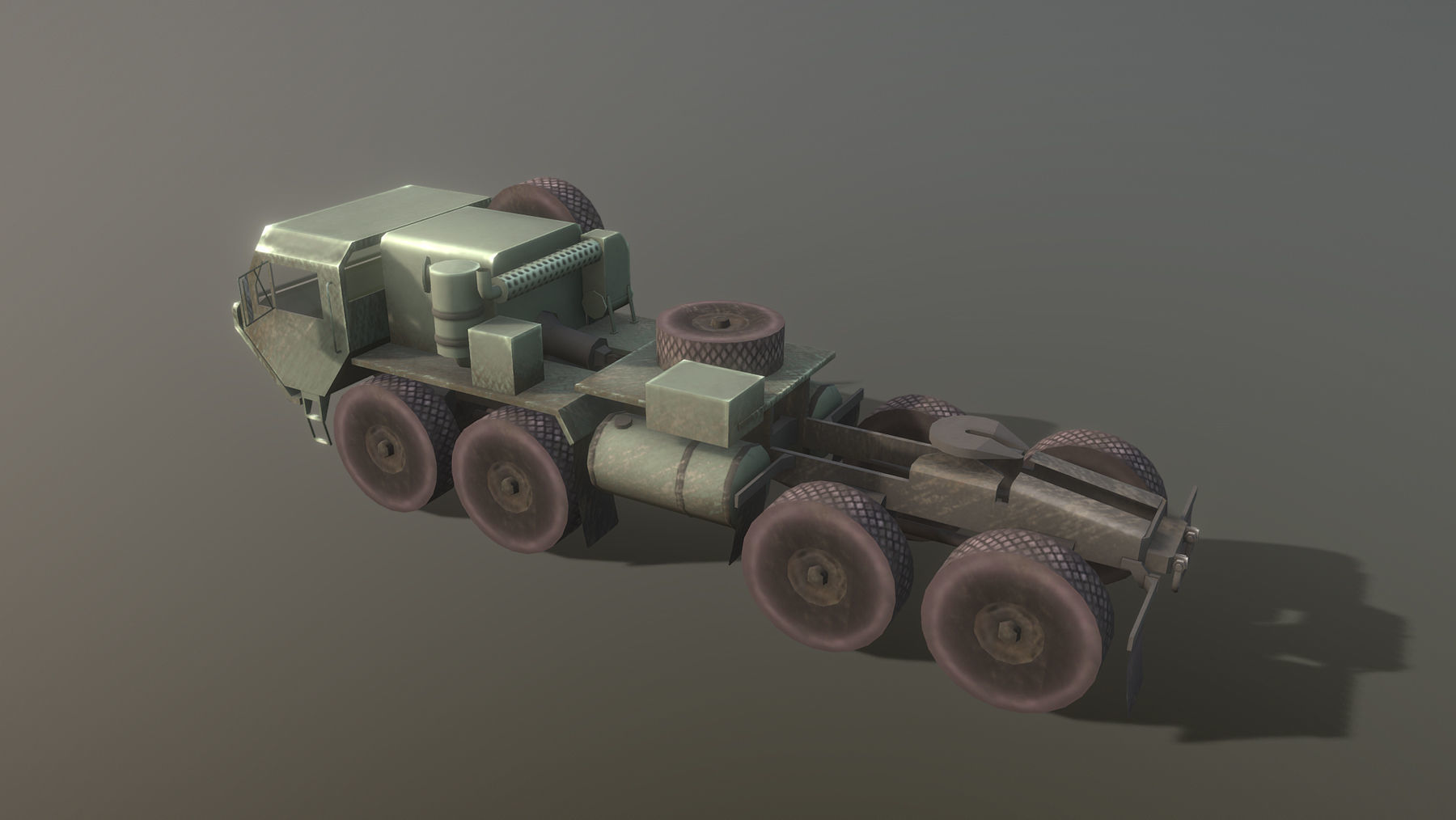 MIM-104 Patriot M983 Tractor Low-poly 3D model_3