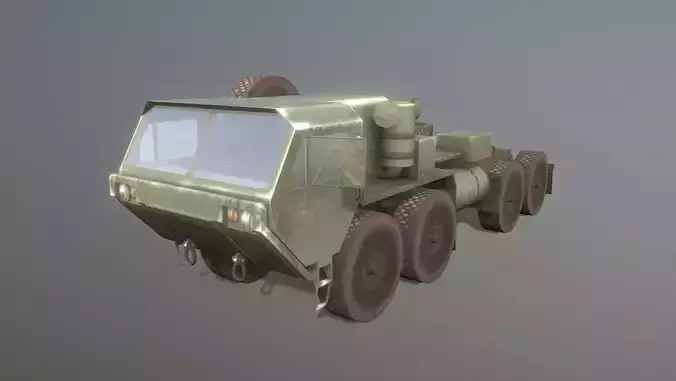 MIM-104 Patriot M983 Tractor Low-poly 3D model