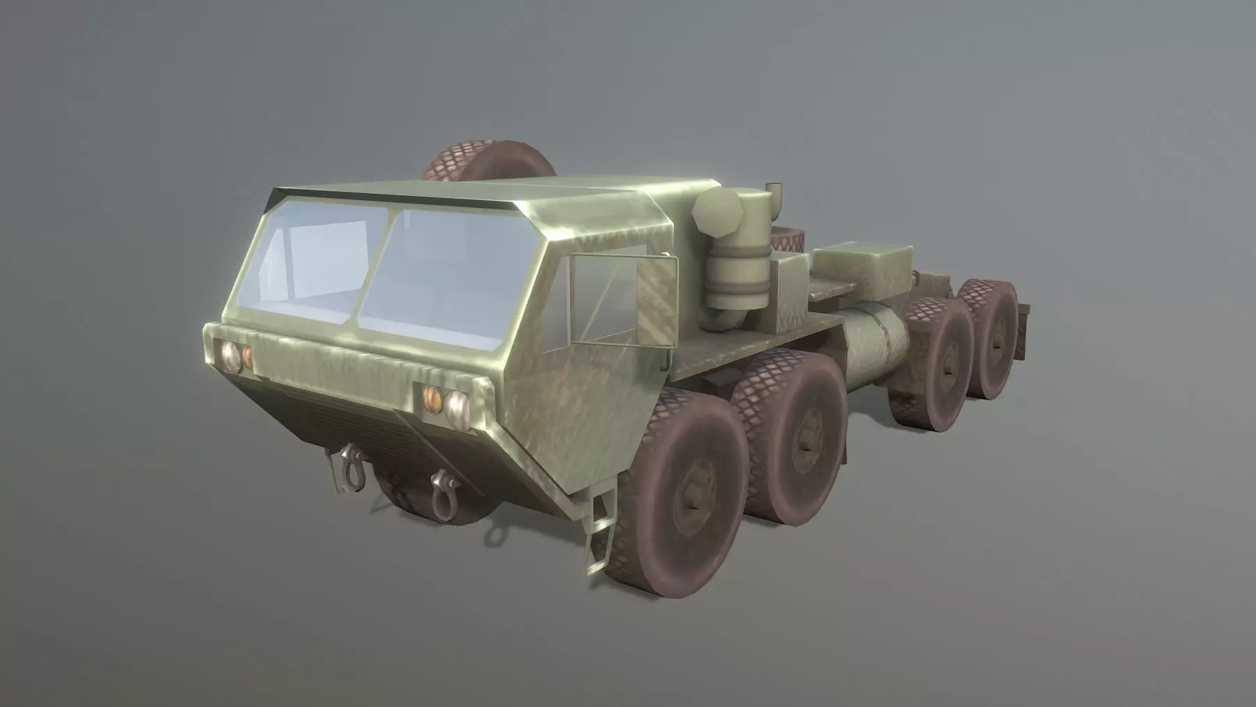 MIM-104 Patriot M983 Tractor Low-poly 3D model_0