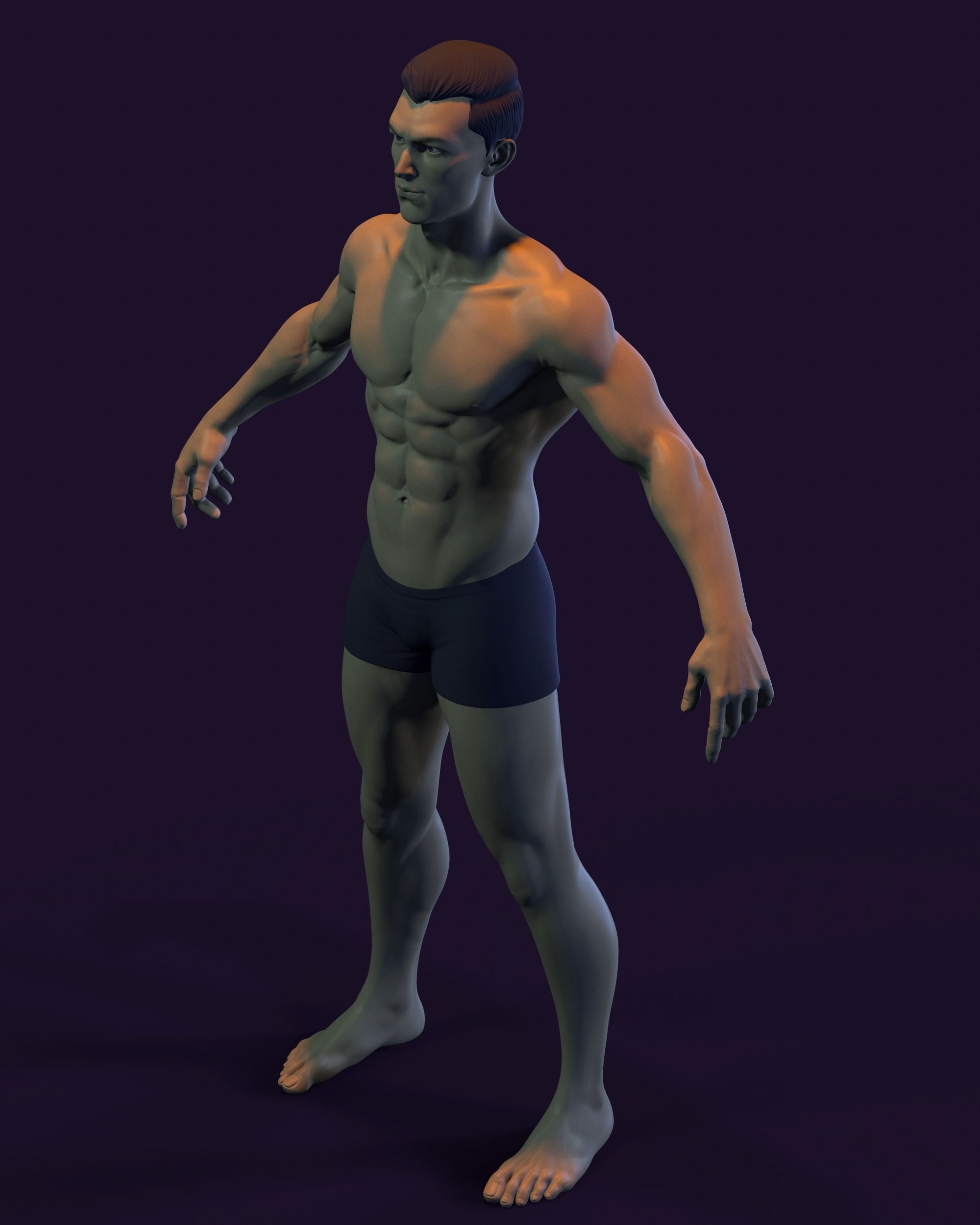 Basemesh for Production Low-poly 3D model_12