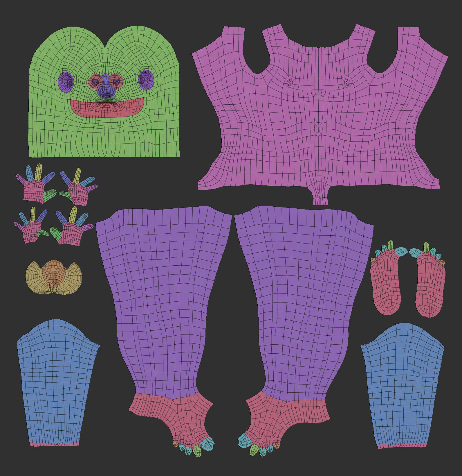 Basemesh for Production Low-poly 3D model_7