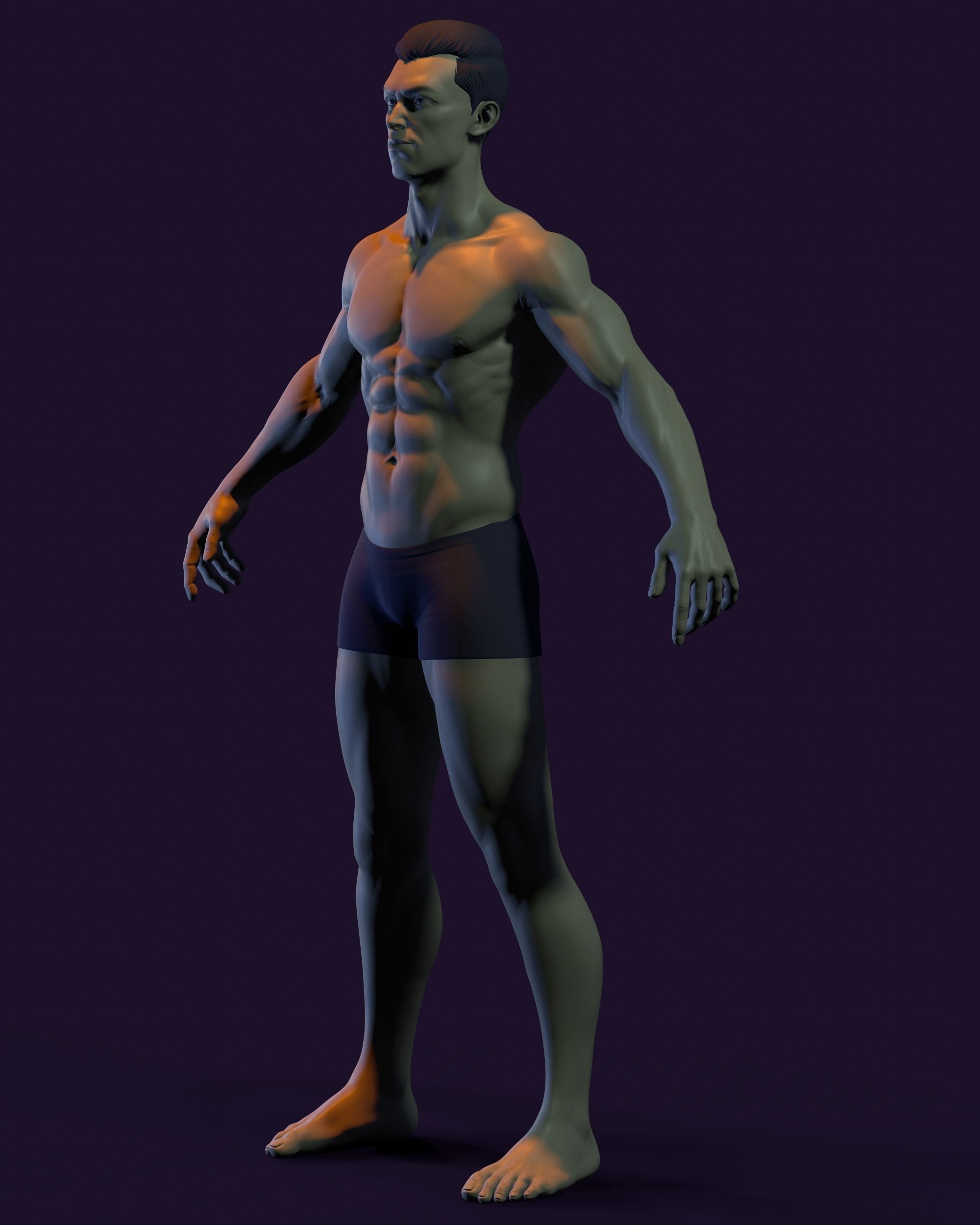 Basemesh for Production Low-poly 3D model_10