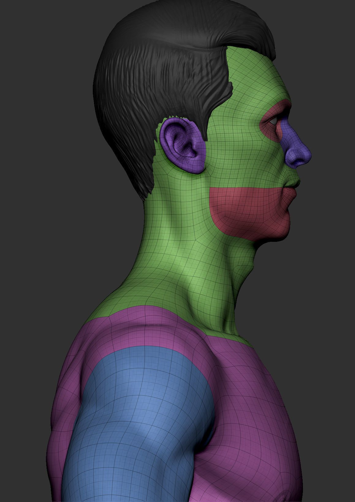Basemesh for Production Low-poly 3D model_5